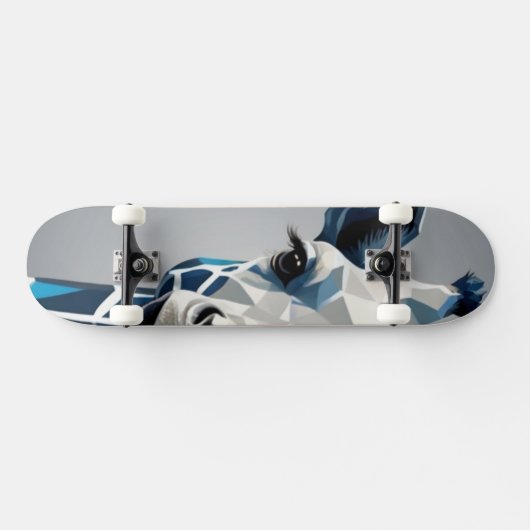 Blue Giraffe Skateboard (Horizontaal)