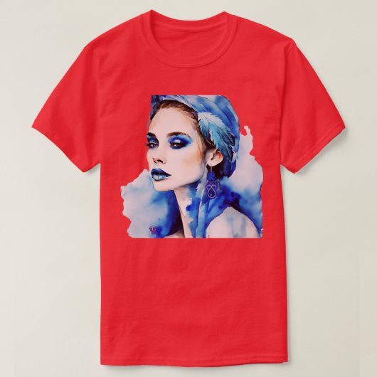 Blue Girl T-shirt (Design voorkant)