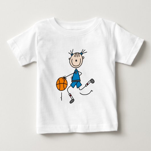 Blue Girls Basketball Tshirts en Gifts (Voorkant)
