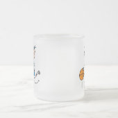 Blue Girls Basketball Tshirts en Gifts Matglas Koffiemok (Center)