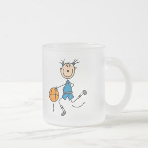 Blue Girls Basketball Tshirts en Gifts Matglas Koffiemok