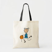 Blue Girls Basketball Tshirts en Gifts Tote Bag (Voorkant)