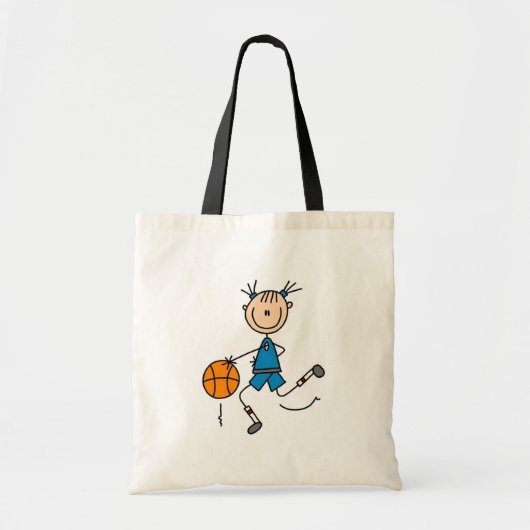 Blue Girls Basketball Tshirts en Gifts Tote Bag (Voorkant)