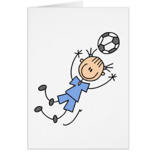 Blue Girls Soccer Card