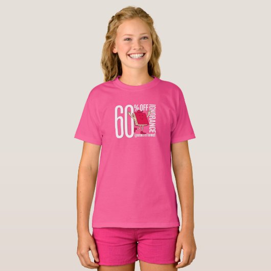Blue Girl's T-Shirt Future Thinker: 60% OFF IGNORA (Voorkant volledig)