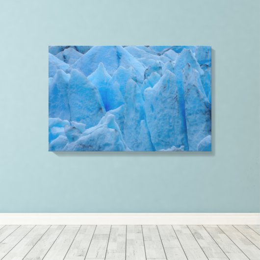 Blue Glacier Canvas Afdruk (Insitu (Houten vloer))