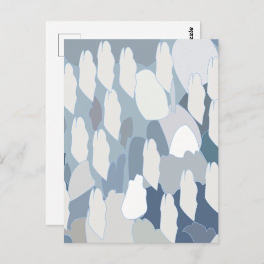 Blue Glacier Ice Briefkaart (Voorkant / Achterkant)