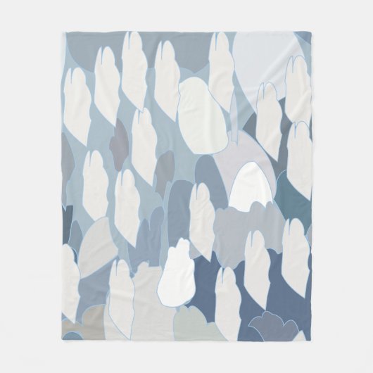 Blue Glacier Ice Fleece Deken (Voorkant)