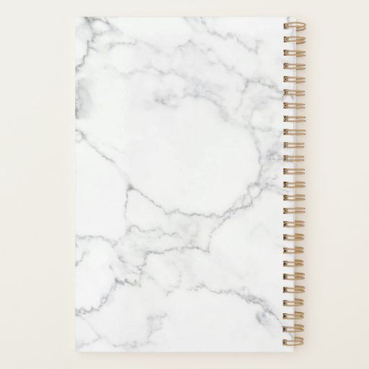 Blue Glam Glitter Hair Salon Planner (Achterkant)