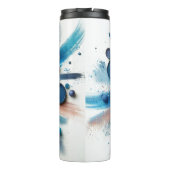 Blue Glam Oogschaduw Wakeup Vibes Thermosbeker (Achterkant)