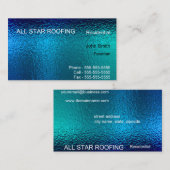 Blue Glas in lood Business Card Template Generic Visitekaartje (Voorkant / Achterkant)
