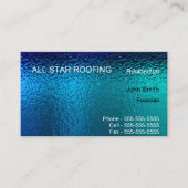 Blue Glas in lood Business Card Template Generic Visitekaartje (Voorkant)