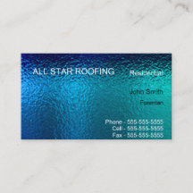 Blue Glas in lood Business Card Template Generic