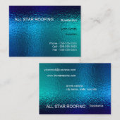 Blue Glas in lood Business Card Template Generic Visitekaartje (Voorkant / Achterkant)