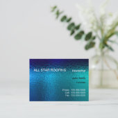 Blue Glas in lood Business Card Template Generic Visitekaartje (Staand voorkant)