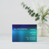 Blue Glas in lood Business Card Template Generic Visitekaartje (Staand voorkant)