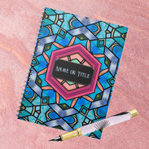 Blue Glass Art Deco  Elegance - Jouw tekst