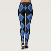 Blue Glass Harlequin Pattern Leggings (Achterkant)