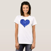 Blue Glass Heart Babydoll T-shirt (Voorkant volledig)