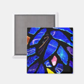"Blue Glass" Magnet (Voorkant / Achterkant)