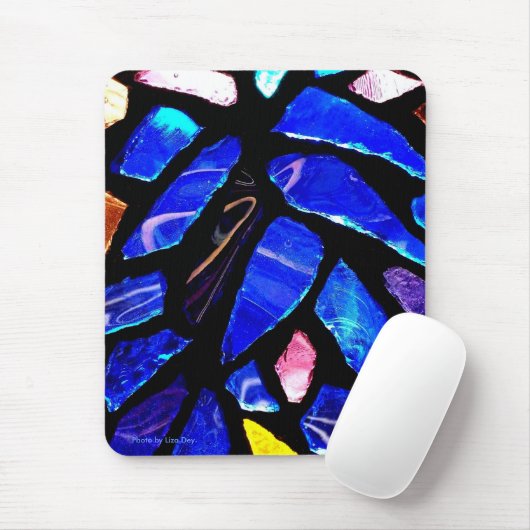 "Blue Glass" Mousepad Muismat (Met muis)