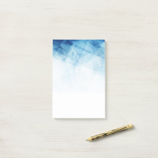 Blue glass post-it® notes (Op bureau)