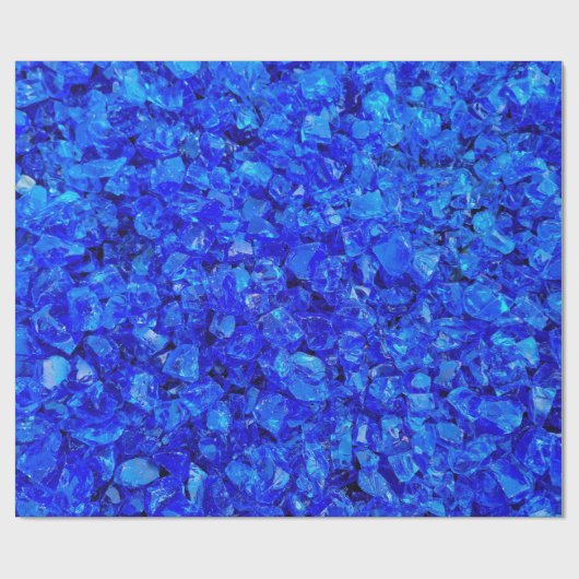 Blue Glass Rocks Cadeaupapier (Vlak)
