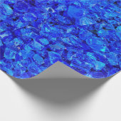 Blue Glass Rocks Cadeaupapier (Hoek)