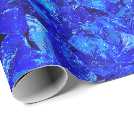 Blue Glass Rocks Cadeaupapier (Rol Hoek)