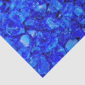Blue Glass Rocks Tissuepapier (Detail)