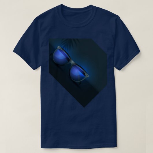 Blue Glasses Retro Design T-shirt – trendy & uniek (Design voorkant)