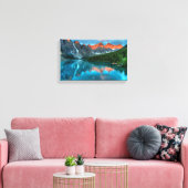 Blue Glaze Lake Mountain Canvas Afdrukken (Insitu (Woonkamer))