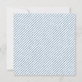 Blue Glitter Baby shower Uitnodiging met Baby Feet (Achterkant)