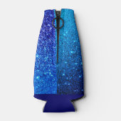 Blue Glitter Bachelorette Party Flesjeskoeler (Achterkant)