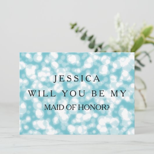 Blue Glitter, ben je mijn moeder van HONOR? Kaart (Staand voorkant)