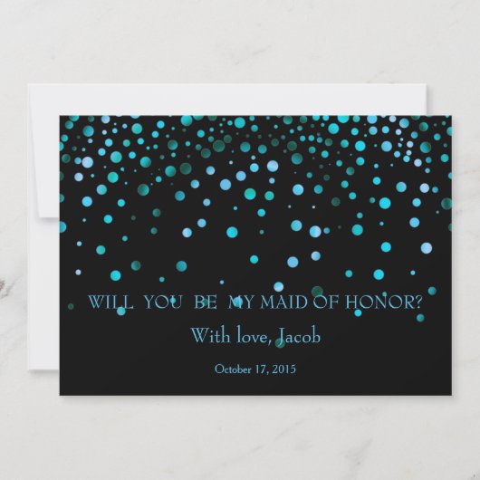 Blue Glitter, ben je mijn moeder van HONOR? Kaart (Voorkant)