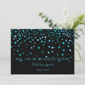 Blue Glitter, ben je mijn moeder van HONOR? Kaart (Staand voorkant)