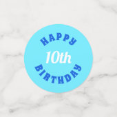 Blue Glitter Birthday Confetti (Kleine voorkant)
