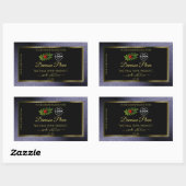 Blue Glitter Black Gold Product Label Ladybug Logo (Vel)