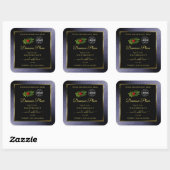 Blue Glitter Black Gold Product Label Ladybug Logo (Vel)