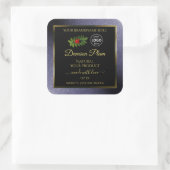 Blue Glitter Black Gold Product Label Ladybug Logo (Tas)
