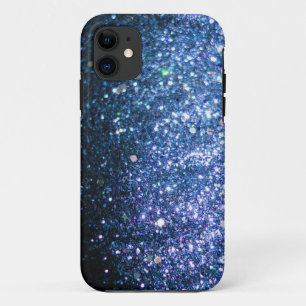 Blue Glitter Bling Hoesje iPhone 5 Hoesje