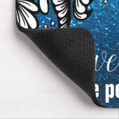 Blue Glitter Boss, maar ze hield vol Muismat (Hoek)