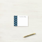 Blue Glitter Chevron Notes (Op bureau)