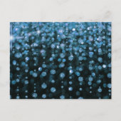 Blue Glitter Diamonds Briefkaart (Voorkant)