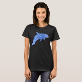 Blue Glitter Dolphin T-shirt (Voorkant volledig)