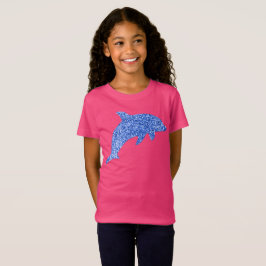 Blue Glitter Dolphin T-shirt
