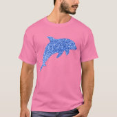 Blue Glitter Dolphin T-shirt (Voorkant)