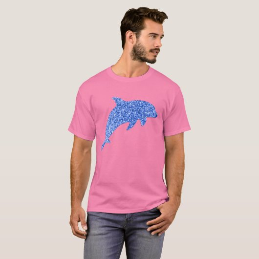 Blue Glitter Dolphin T-shirt (Voorkant volledig)