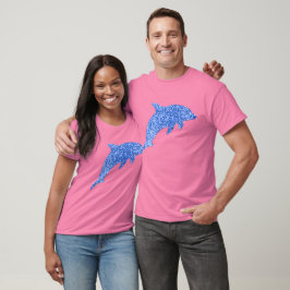 Blue Glitter Dolphin T-shirt